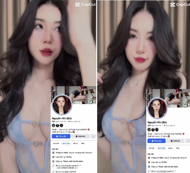 Phim sex TikToker Nguyễn Nhi mông to bướm mọng